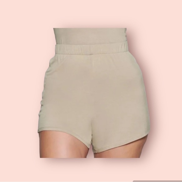 SKIMS Other - NWT Skims Knit pajama shorts in Taupe  soft sleep size 2X